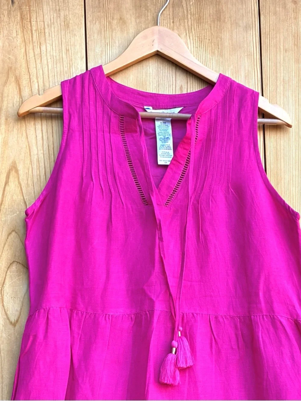 Tommy Bahama EUC St Lucia Pink Linen Blend Dress Sz Small - Picture 3 of 5